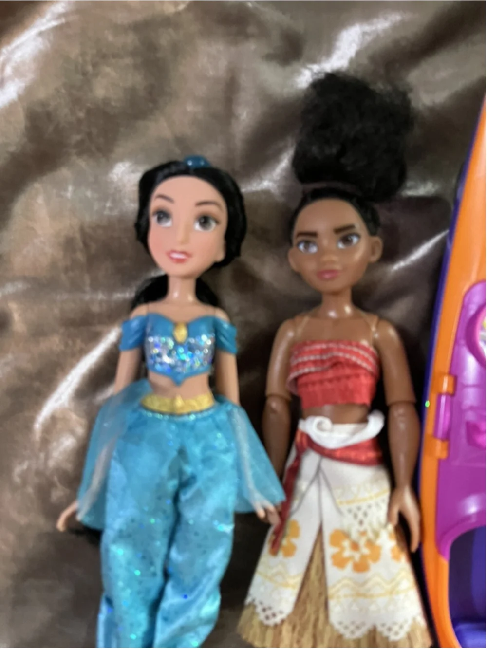 Disney Princess Barbie Dolls Mixed Lot Of 4 Previously Played With &CANOE